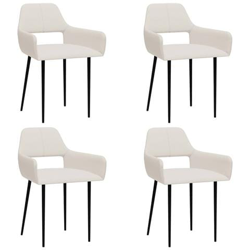 Sedie Da Pranzo 4 Pz Crema In Tessuto en oferta