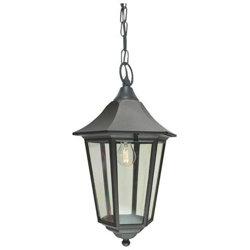 Lanterna A Catena Da Soffitto Per Esterno 1 Luce Nera Ip54, E27 en oferta