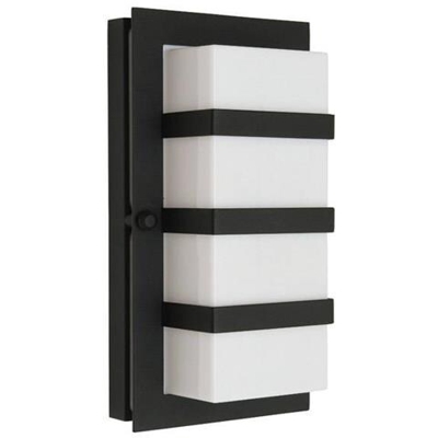 Applique Da Esterno 1 Luce Nera Ip54, Attacco E27