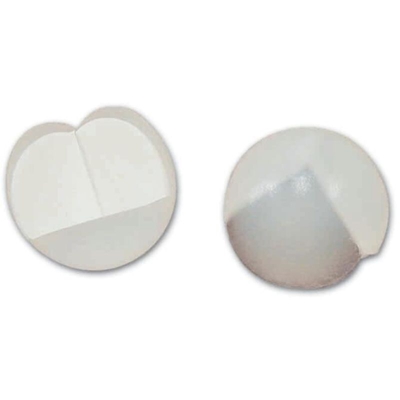 Paraspigolo Autoadesivo Sferico in Gomma Trasparente Blister 4 Pz Misura Piccola