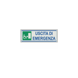 Etichetta Adesiva Segnaletica Targhetta Stickers Vari Modelli 13165V Uscita Di Emergenza Disabili Dx (28429) en oferta