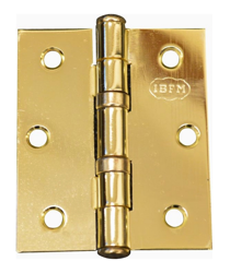 Cerniera Piana per Porta a Libro in Acciaio Ottonato 76x63 mm conf. 2 Pz en oferta