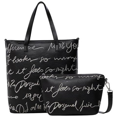 Marchio: Desigual - Genere: Donna - Tipologia: Borse - Scolore: Nero, Taglia: Unica