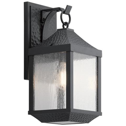 Lanterna Da Parete Media Da Esterno 1 Luce, Nero Invecchiato, Ip44, E27 precio