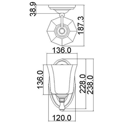 Applique Da Parete Per Bagno 1 Luce Cromo Lucido Ip44, G9
