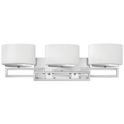 Applique Da Parete A Specchio Con 3 Luci Per Bagno Cromo Lucido Ip44, G9