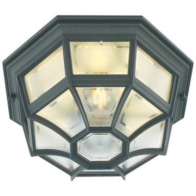 Lanterna Da Parete Per Esterni 1 Luce Con Luce Nera Ip44, Attacco E27