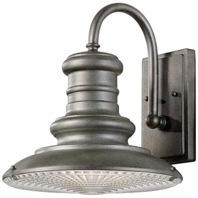 Lanterna Da Parete A Cupola Media 1 Luce Da Esterno Con Luce Ossidata Ip44, E27