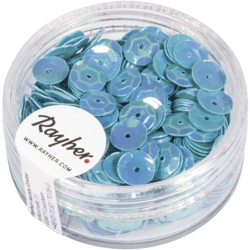 Rayher - Paillette Concave Azzurro Iridiscente 6Mm - 6Gr características