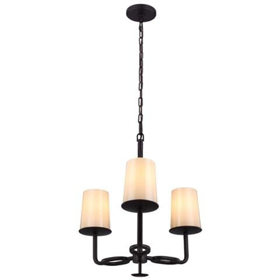 Lampadario Multi Braccio 3 Luci Finitura Bronzo, E27