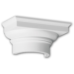 Profhome Decor - Mezzo capitello 115008 Profhome colonna elemento decorativo stile dorico bianco en oferta