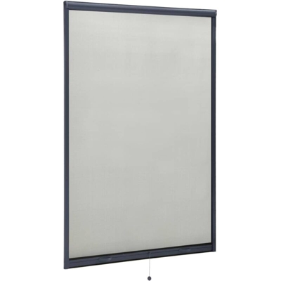 vidaXL Zanzariera Avvolgibile per Finestre Antracite 110x170 cm - Antracite