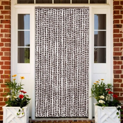 Zanzariera Marrone e Bianco 100x220 cm Ciniglia - Marrone - Vidaxl