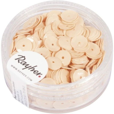 Rayher - Paillette Concave Rosa Carnicino 6Mm - 6Gr