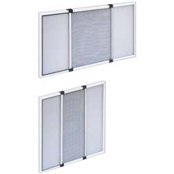 Zanzariera Estensibile Scorrevole a Pannello Finestra Porte Tapparelle Alluminio - Colore Zanzariera: Bianco - Misure Zanzariera: 70L x 50H cm en oferta
