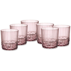 Set 6 Bicchieri Rocks Linea America 20s Colore Ametista Lilla Capacità 30cl precio