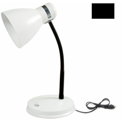 Lampada da tavolo moderna bianca nera scrivania metallo flessibile pieghevole