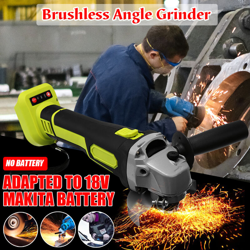 Smerigliatrice angolare elettrica senza spazzole da 100 mm Utensile elettrico per il taglio dei metalli per la lavorazione del legno senza fili per características