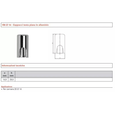 Cappuccio Sfs Cromo Opaco X Anuba (Art.20 D.14) Ns935948