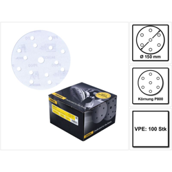 Mirka BASECUT Disco abrasivo Grip 150 mm P800 / 15 fori - 100 pz. ( 2261109981 ) características