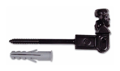 Fermaimposte Fermapersiane in Lega mod. Omino Art 281 Misura 6 cm colore Nero