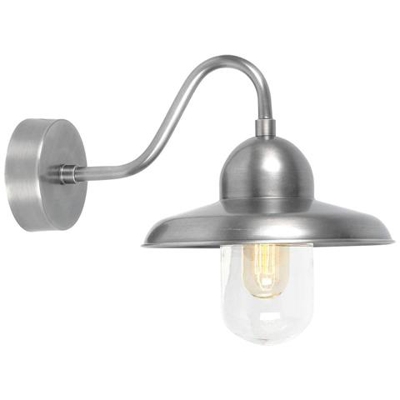 Applique Da Parete A Cupola Da Esterno 1 Luce Fisherman Nickel Antico Ip44, E27