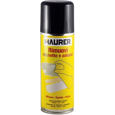 Spray RIMUOVI ETICHETTE ADESIVI e colle SPRAY MAURER 200 ml conf. 6 pz