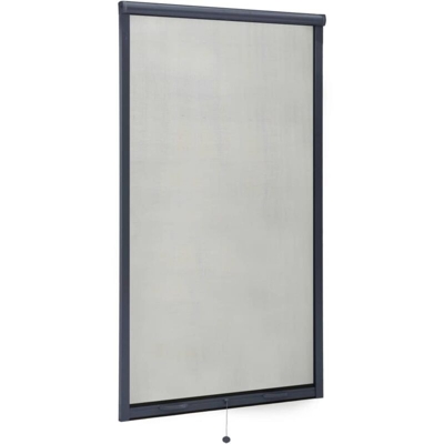 vidaXL Zanzariera Avvolgibile per Finestre Antracite 90x170 cm - Antracite