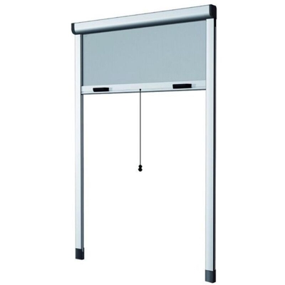 Vigor Blinky - Kit 2 Zanzariere Alluminio Sottili Verticale Bianco Cm.100X250