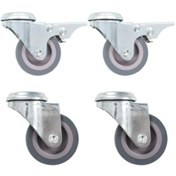 Ruote Girevoli con Foro per Bulloni 4 pz 50 mm - Vidaxl en oferta