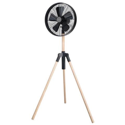 WTS-135C Ventilatore a Piantana Colore Nero / Legno