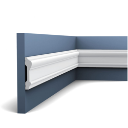 Cornice Parete modanatura aspetto stucco decorativo Cornicione Orac Decor P9010 LUXXUS en oferta