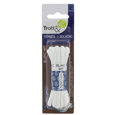 Lacci Bombati Bianchi Cm 120 1 Paio