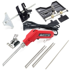 Set da 7 pz con taglierina per polistirolo da 200W con slitta di taglio binario di guida e lame características