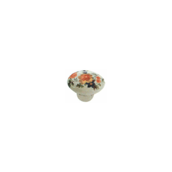 Pomelli per mobili in ceramica ovale con fiore características