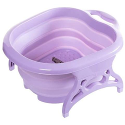 Lavapiedi Portatili Pieghevoli In Plastica, Secchio Per Spa, Vasca Da Bagno Per Pedicure Per Bagno - Rosa [ viola] precio