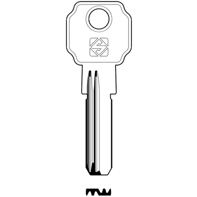 Chiavi Silca Punzonate Lc14R Olc Gr.6/1