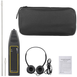 100Hz ~ 10kHz Rilevatore di perdite automatico Tubo dell'acqua per auto Stetoscopio elettronico Dispositivo di rilevamento auricolare, nero características