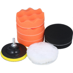 Kit tampone per lucidatura 10 pezzi Tamponi per lucidatura in schiuma da 4 pollici con piastra di supporto per tampone in lana di schiuma per cialde precio