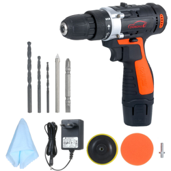 Kit trapano / avvitatore a batteria 12V 1400 giri / min Lucidatrice a velocit características