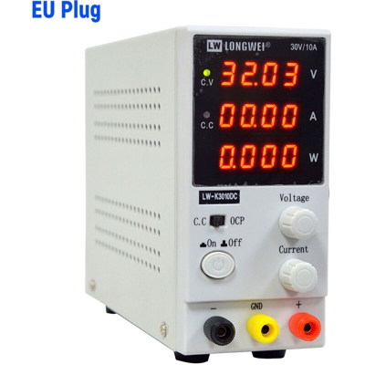 LUNGO WEI 220V 0 ~ 30V 0 ~ 10A Alimentatore Switching LED a 4 cifre Tensione Corrente Display Alimentazione Mini DC Alimentatore Alimentatore