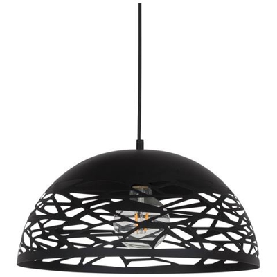 Sospensione Moderna Sospesa Nera 1 Luce, E27