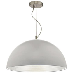 Lampadario A Cupola Grigio Chiaro E Argento, 1x Attacco E27 precio