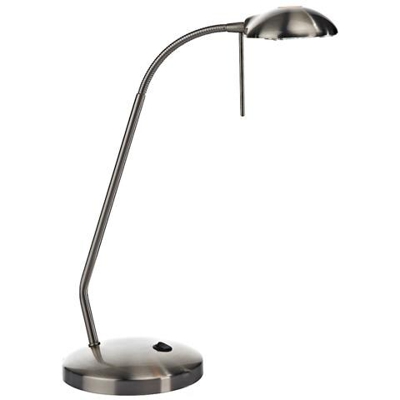 Lampada Da Tavolo Da Lavoro Cromo Satinato