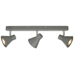 Faretto A Barra Dritta Grigio Opaco, 3x Gu10 características