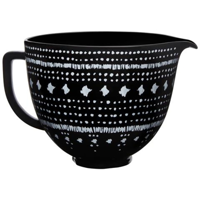 Ciotola In Ceramica 5ksm2cb5 Capacità 4,7 Litri Colore Bianco / nero