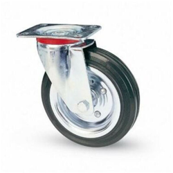 Ruota Girevole in Gomma per Carrelli Ø 140 mm Piastra 100x85 mm Avo en oferta