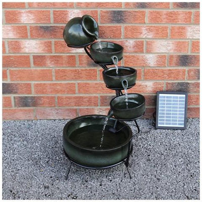 Fontana Solare A Cascata - Verde