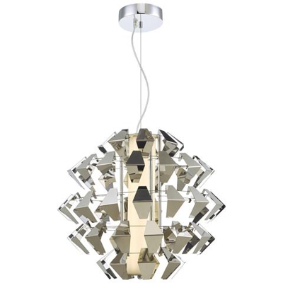 Lampada A Sospensione Sospensione Cromo 35w Led, 1x Led