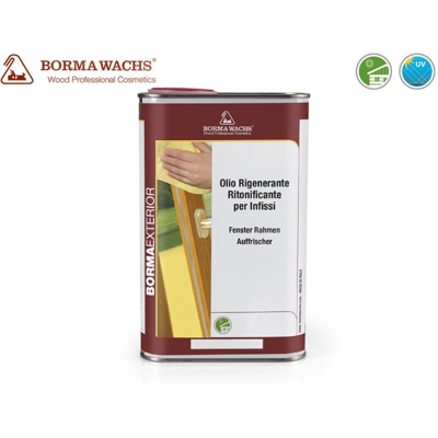 OLIO RIGENERANTE Pulisce Ravviva Lucida e Protegge INFISSI IN LEGNO 500ML Borma Wacths